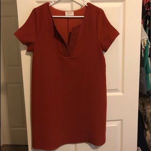 Boutique orange/rust color dress NWOT
